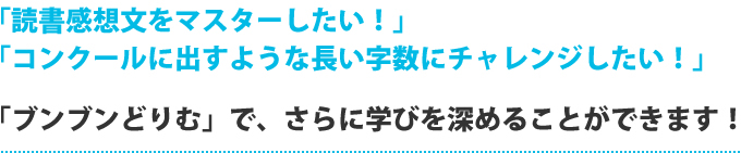 読書感想文をマスターしたい