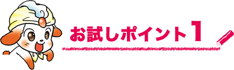 お試しポイント1