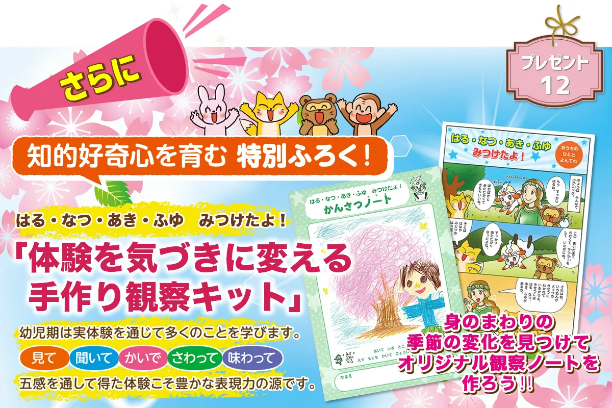 特別付録 手作り観察ブックキットの画像です