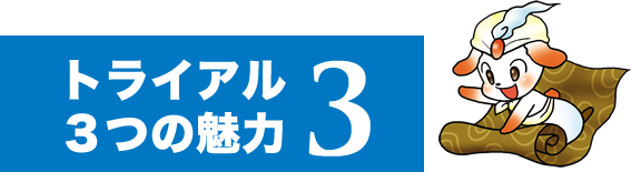 トライアル3つの魅力3