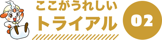 トライアル3つの魅力2